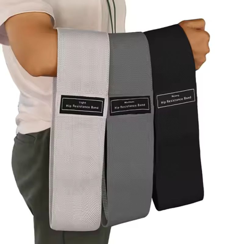 Bandas Glúteo Tela Antideslizantes Pack 3