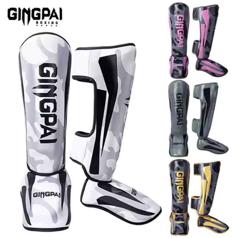 Espinilleras Muay Thai Acolchadas Adulto Negro