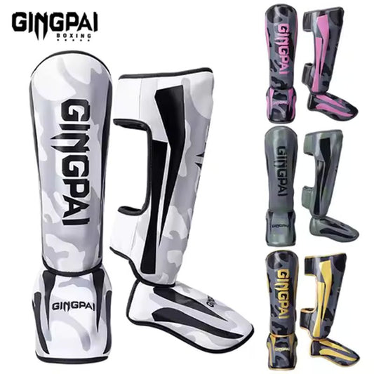 Espinilleras Muay Thai Acolchadas Adulto Negro