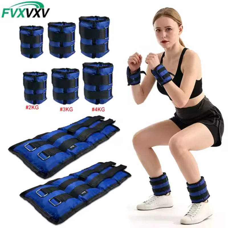 Tobilleras Lastradas Ajustables Par 0,5-3kg