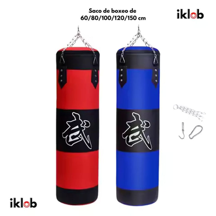 Saco de Boxeo Colgante 80cm con Cadena Reforzada